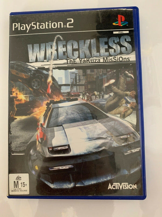 PS2 AUS PAL Wreckless The Yakuza Missions CIB Complete PS Playstation 2