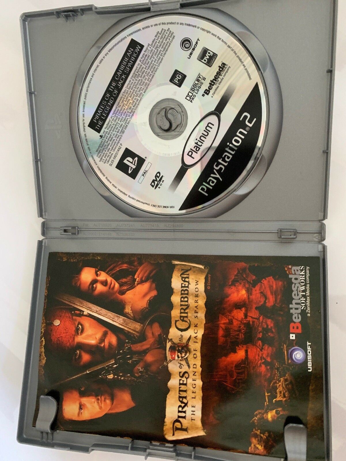 Pirates Of The Caribbean:The Legend of Jack Sparrow - PS2 PAL Game with Manual