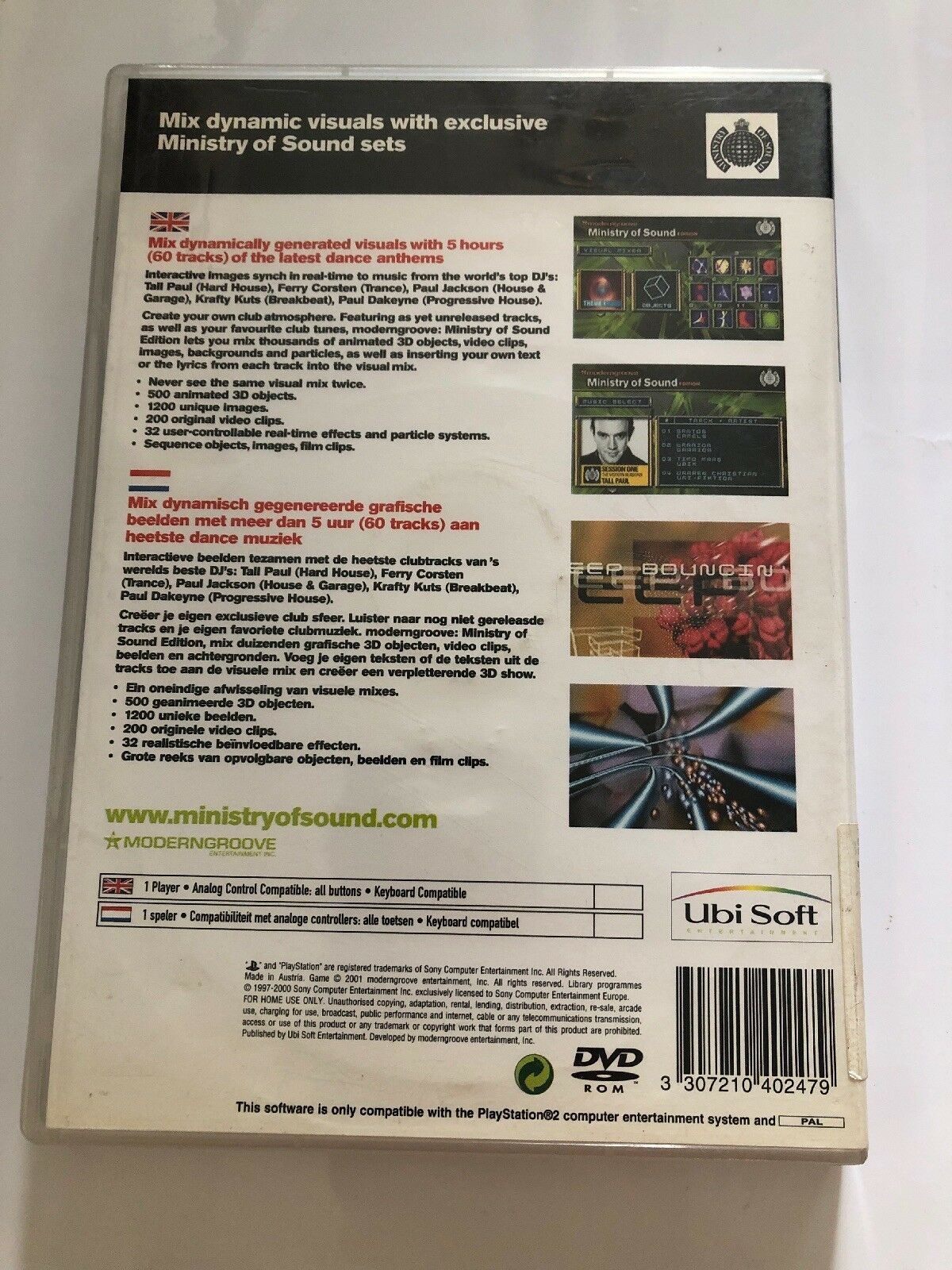Modern Groove - Ministry of Sound Edition - Playstation PS2 PAL Game