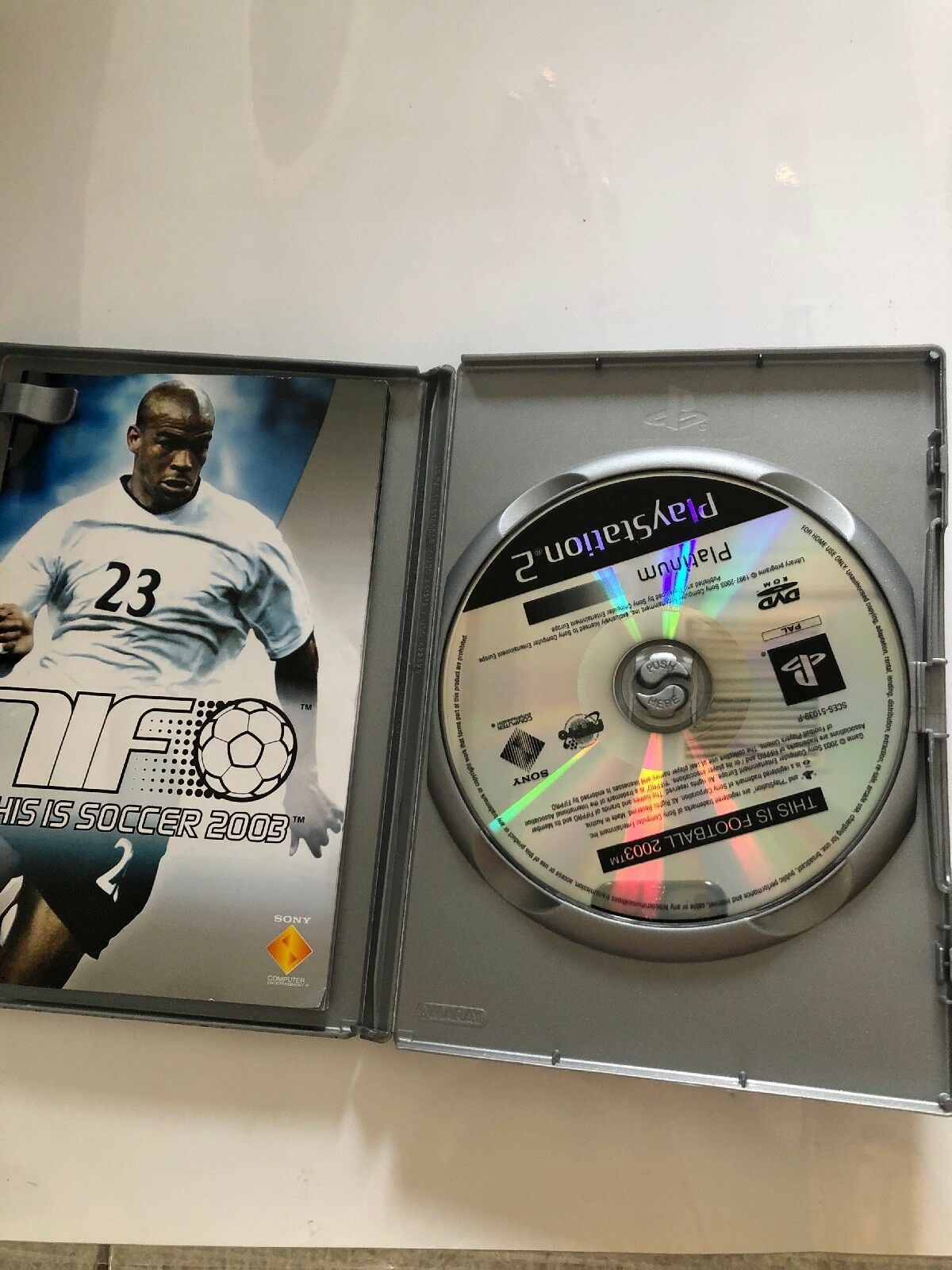 This is Soccer 2003 PS2 (Platinum) PAL with Manual