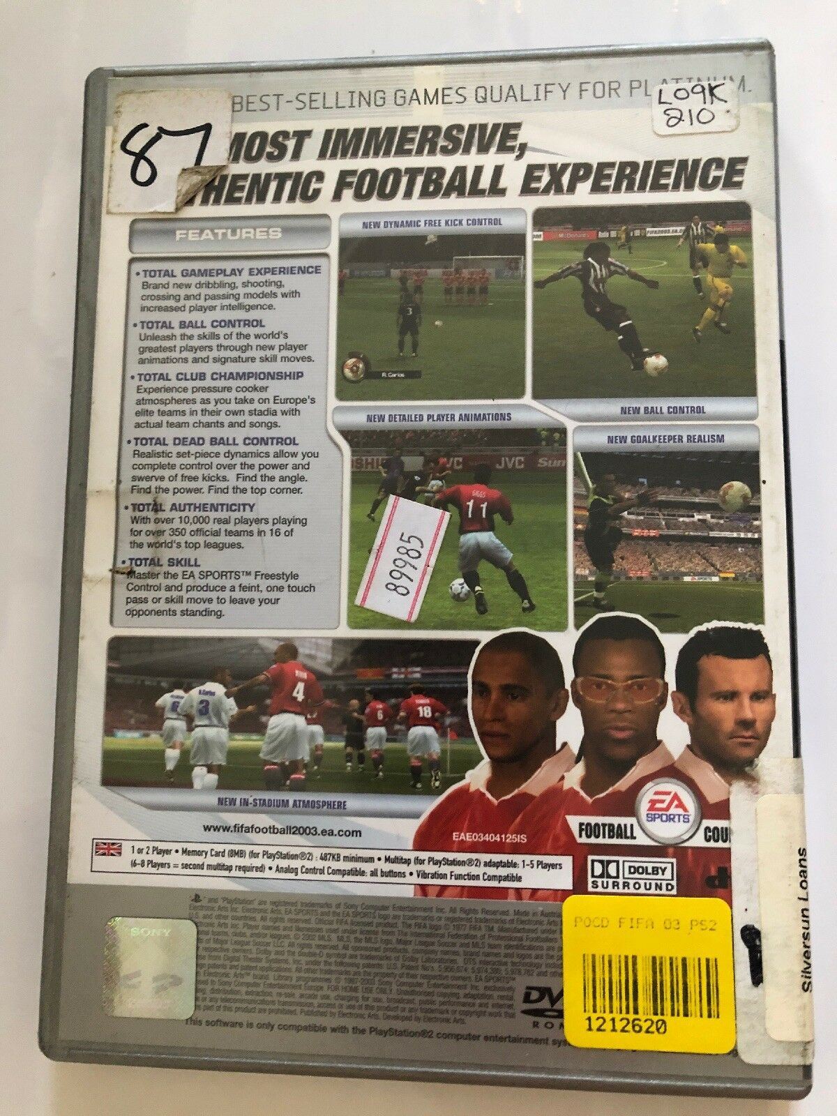 FIFA Football 2003 - Playstation PS2 PAL Game