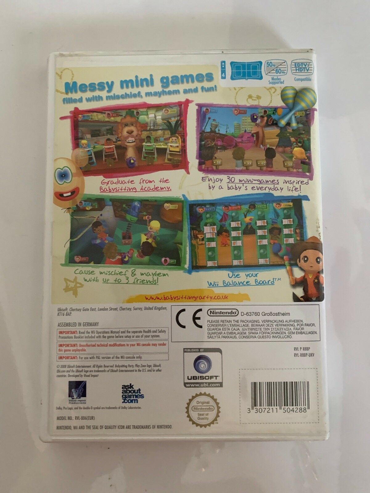 Babysitting Party / Baby Sitting - Nintendo Wii PAL Game