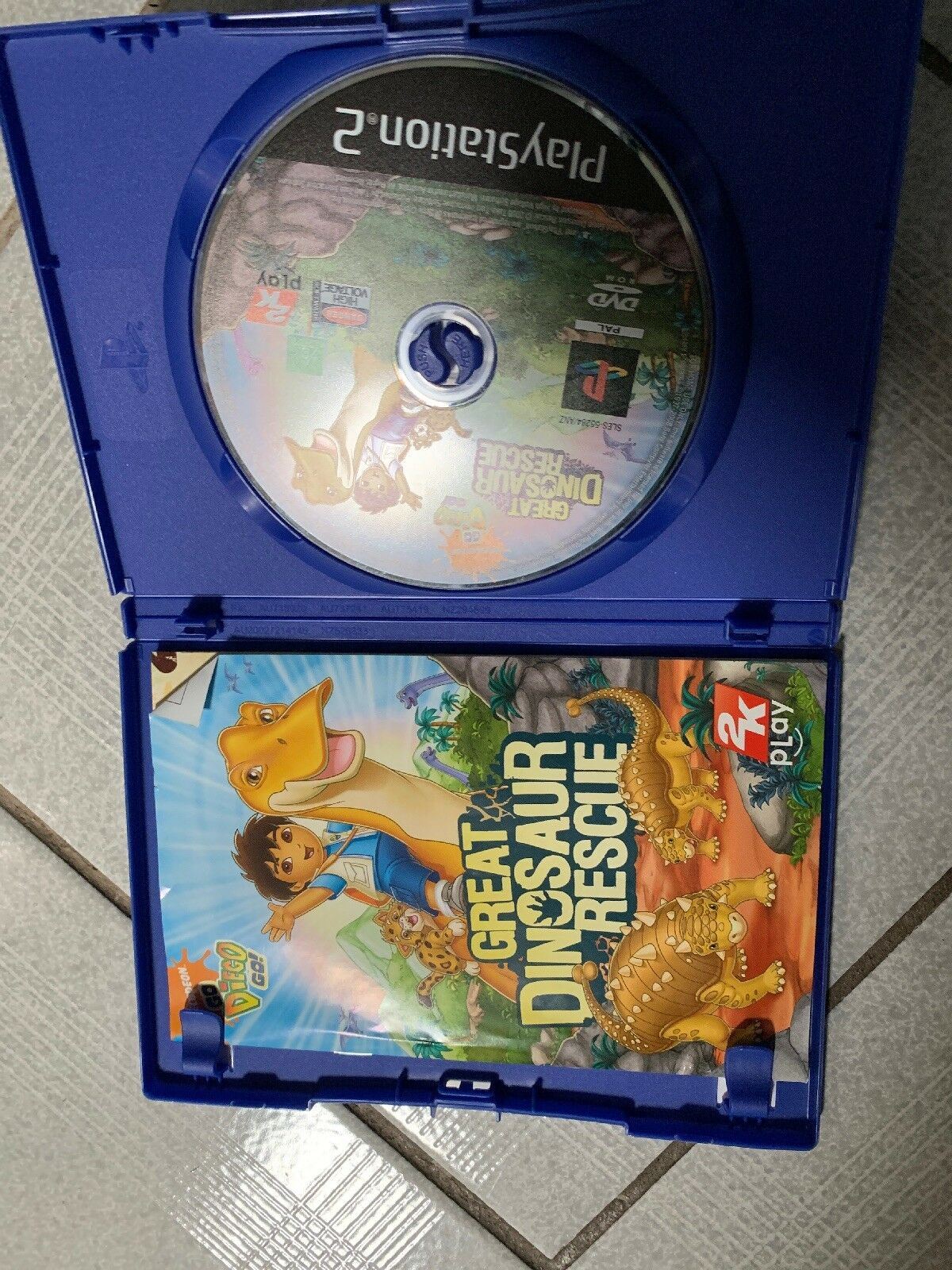 Go, Diego, Go! Great Dinosaur Rescue - PlayStation PS2 PAL Game with Manual
