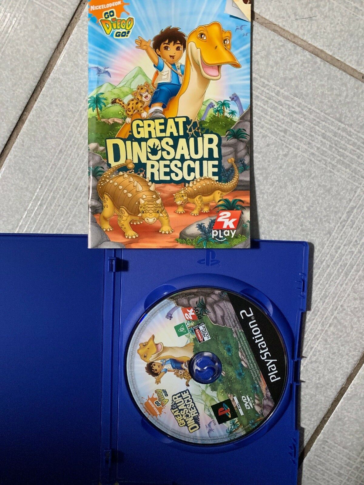 Go, Diego, Go! Great Dinosaur Rescue - PlayStation PS2 PAL Game with Manual