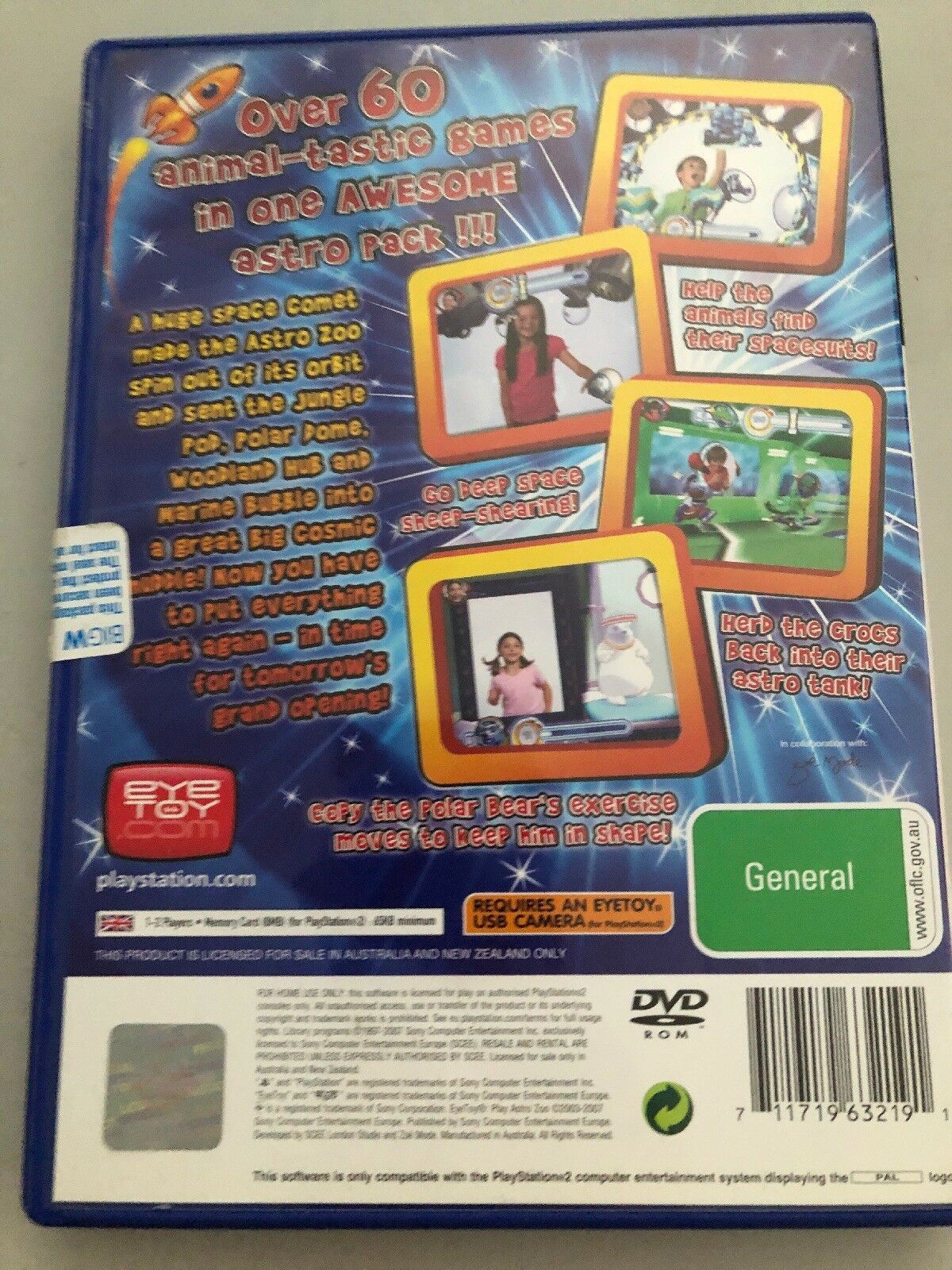 EyeToy Play - Astro Zoo - PS2 PlayStation 2 PAL Game