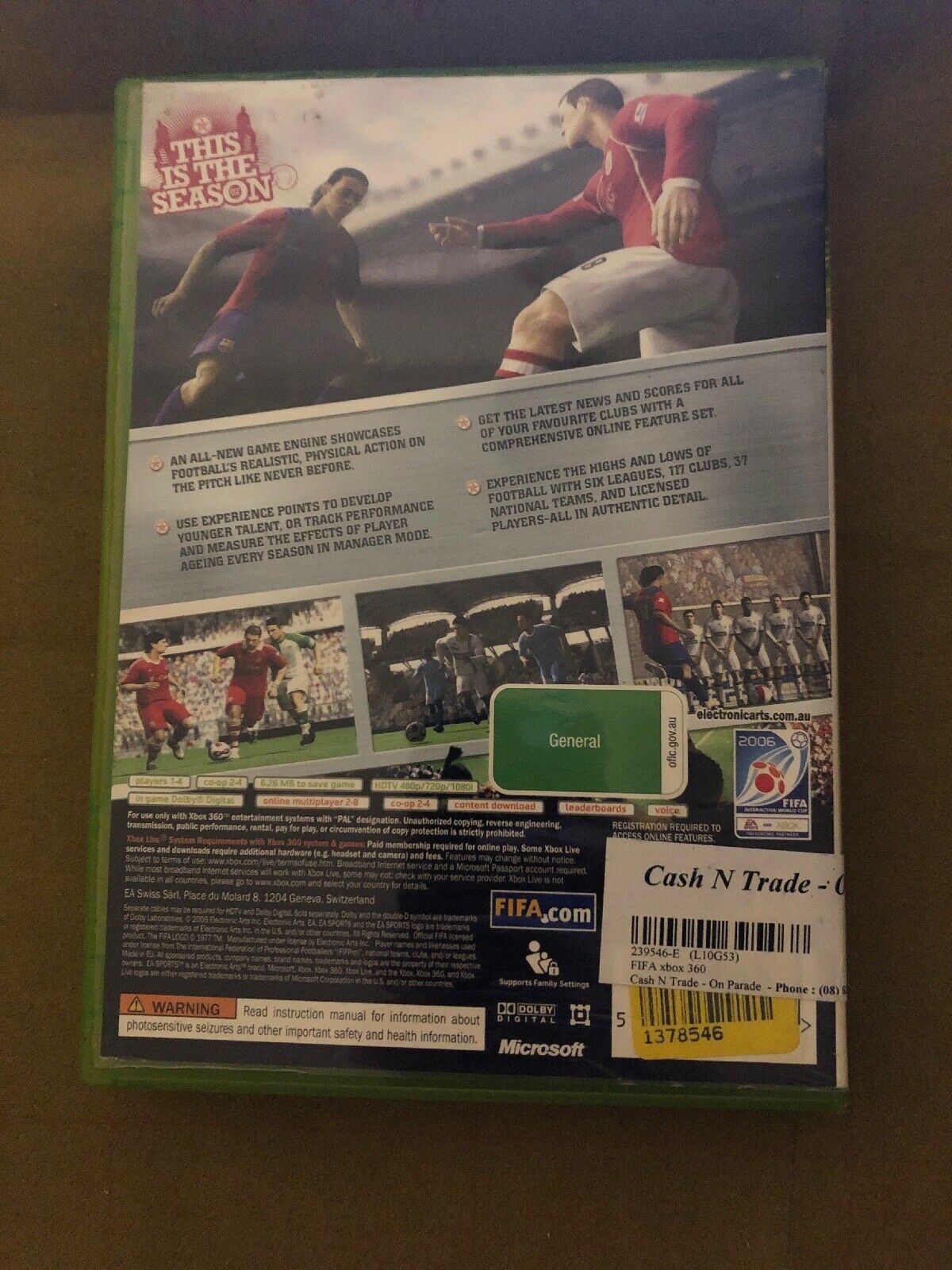 FIFA 07 Game Xbox 360