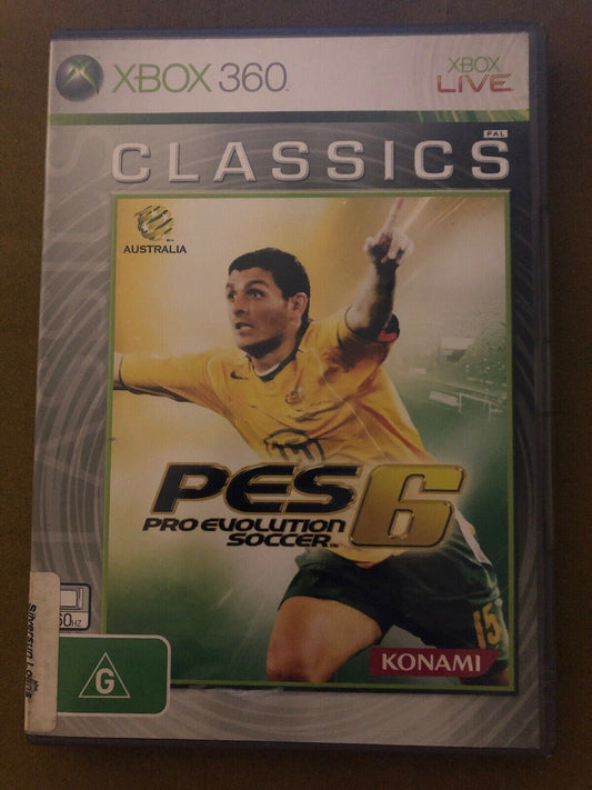 PES Pro Evolution Soccer 6 - Microsoft Xbox 360 PAL Game & Manual