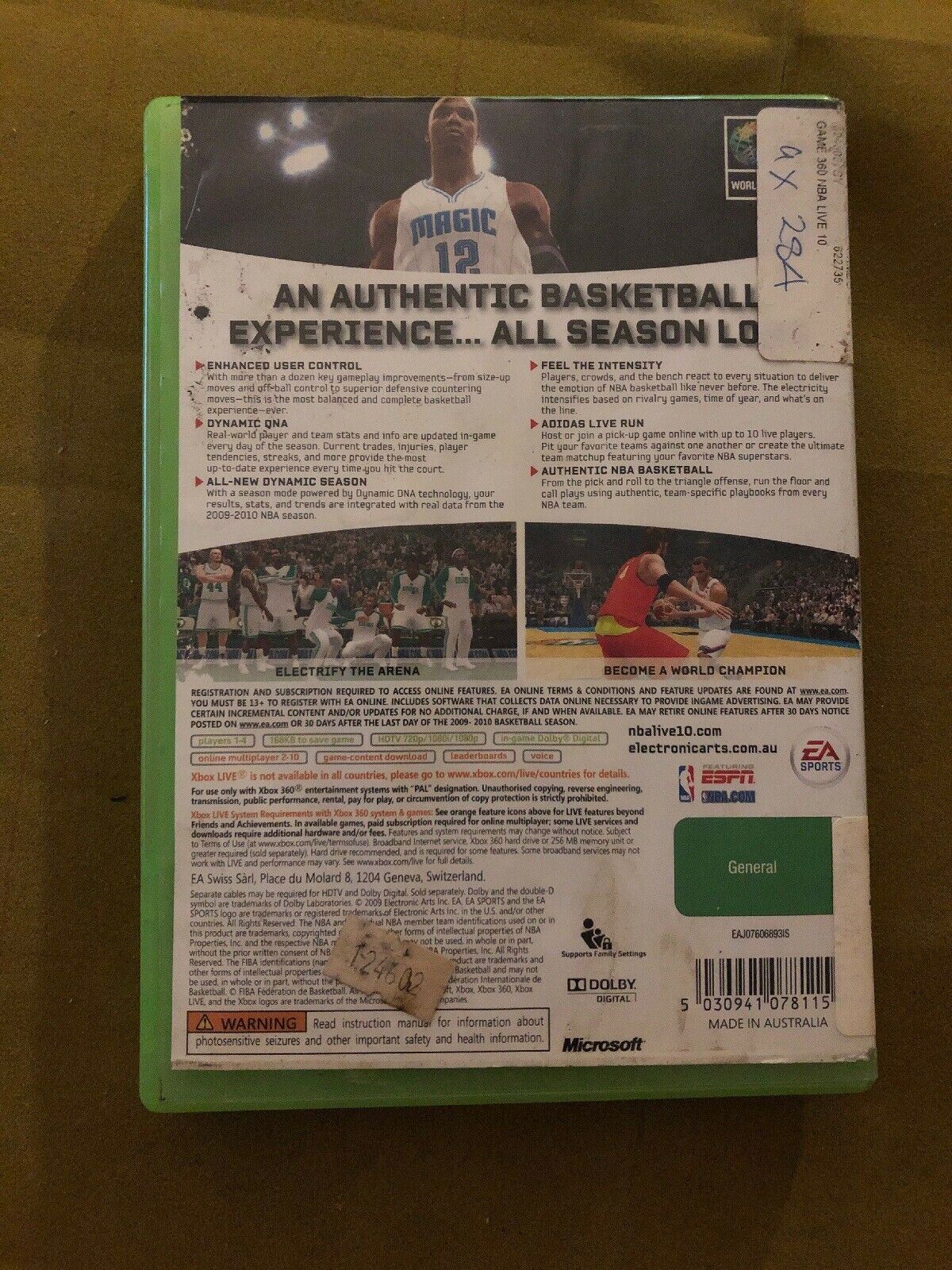 NBA Live 10 - Microsoft Xbox 360 Game