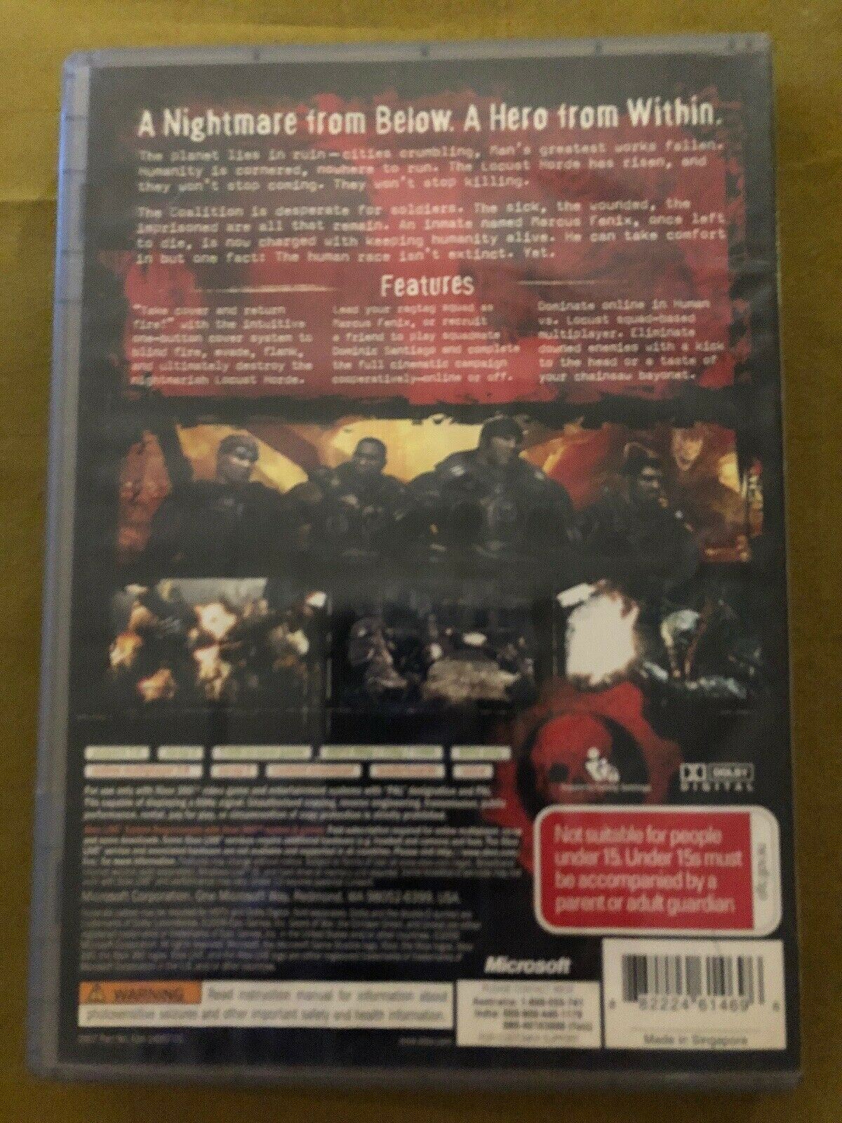 Gears of War - Microsoft XBOX 360 PAL Game with Manual