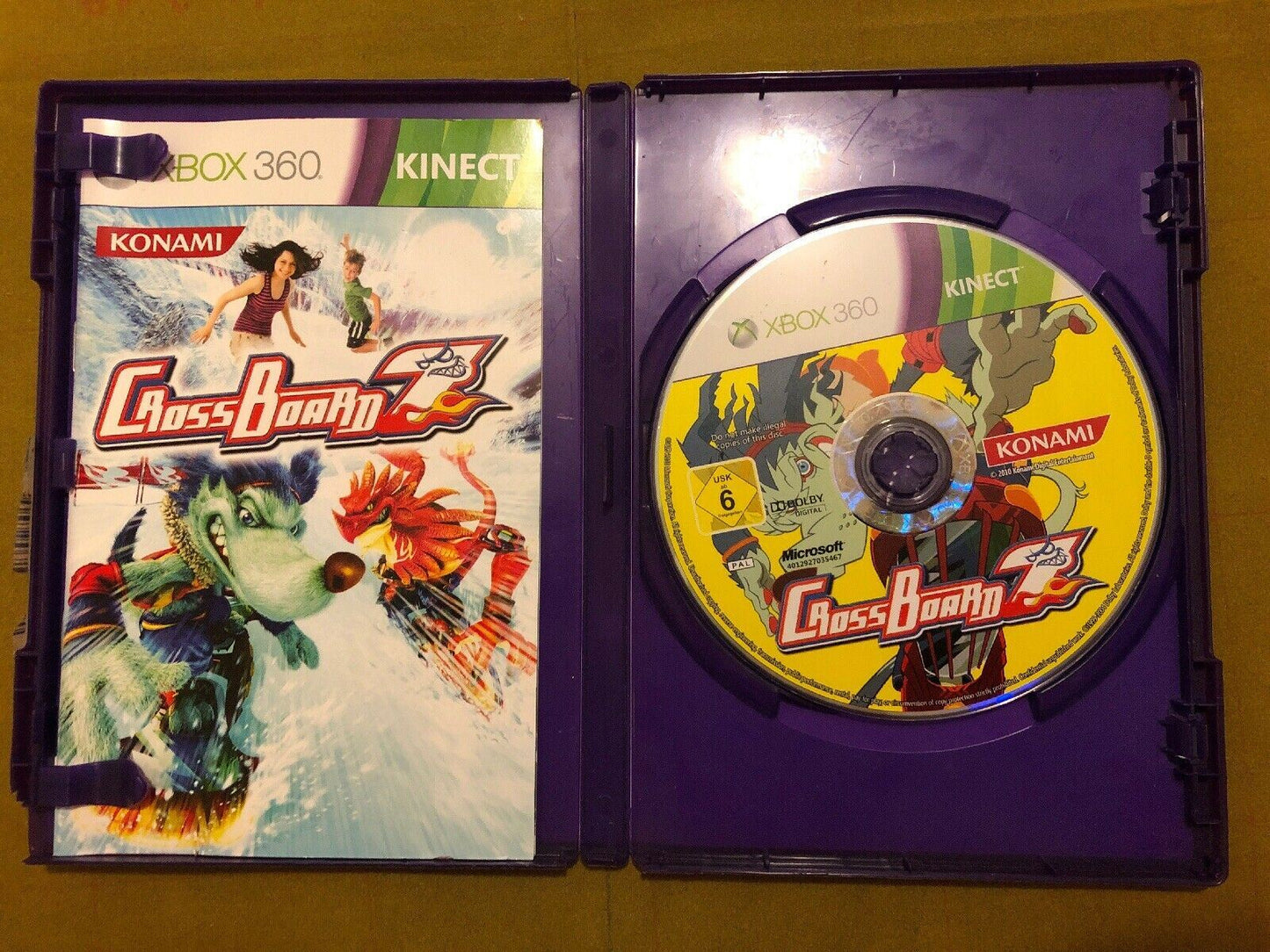 Cross Board 7 - XBOX 360 PAL VGC KINECT Snowboarding Game