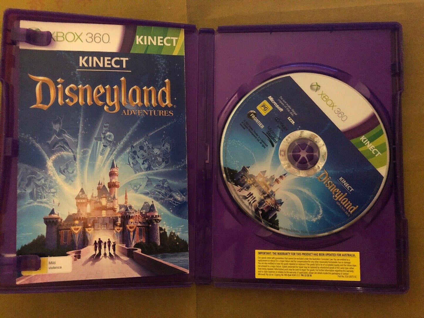 Kinect Disneyland Adventures - Microsoft Xbox 360 Kinect PAL Game