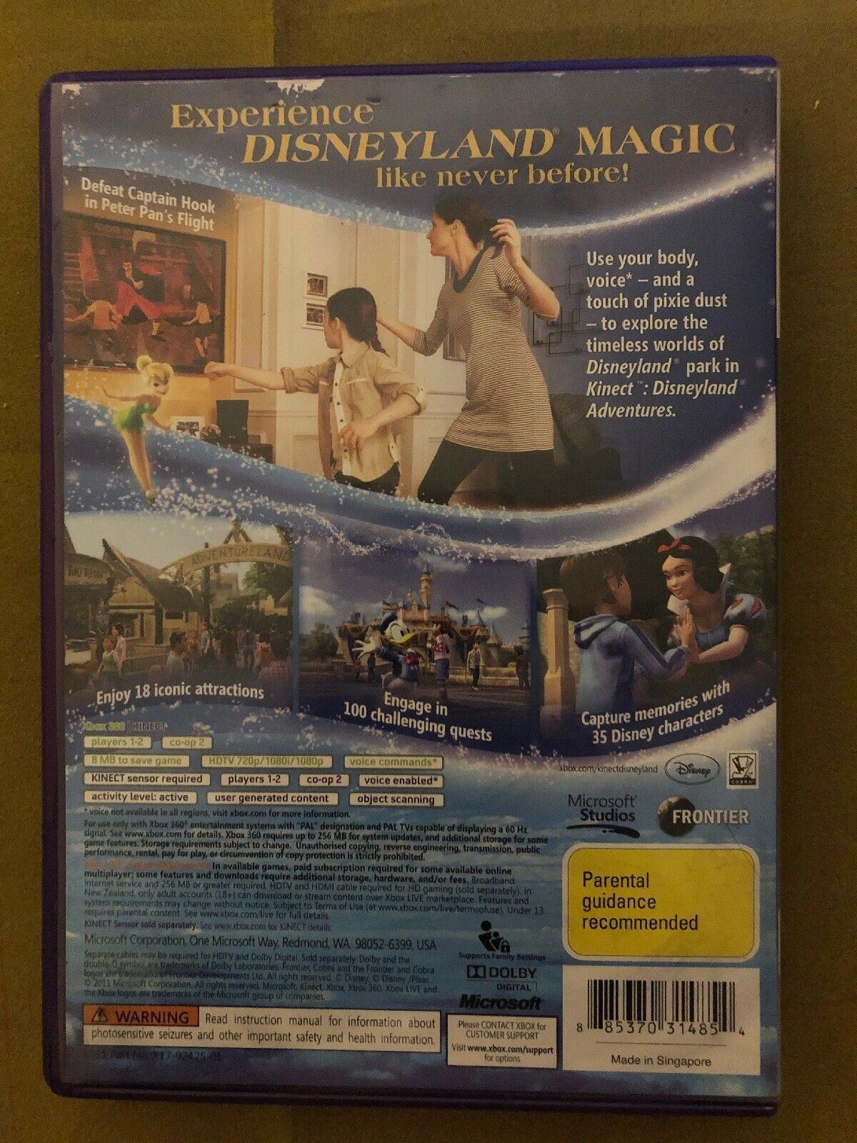 Kinect Disneyland Adventures - Microsoft Xbox 360 Kinect PAL Game