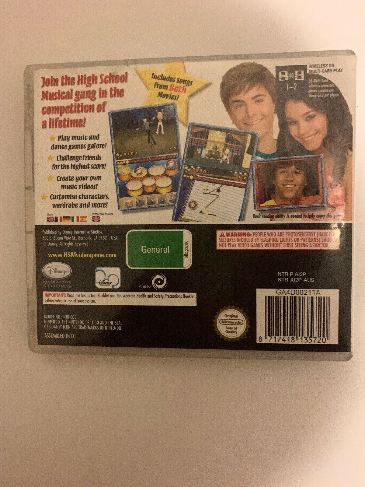 High School Musical: Makin' the Cut! - Nintendo DS Game