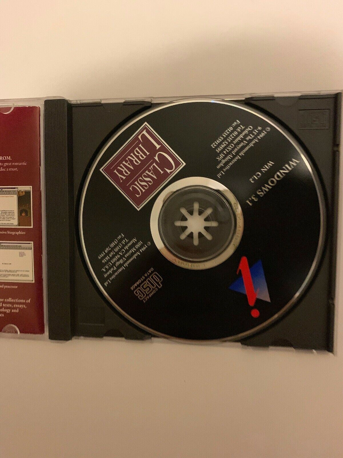 Classic Library PC CD-ROM For Windows 3.1 (1994) Vintage