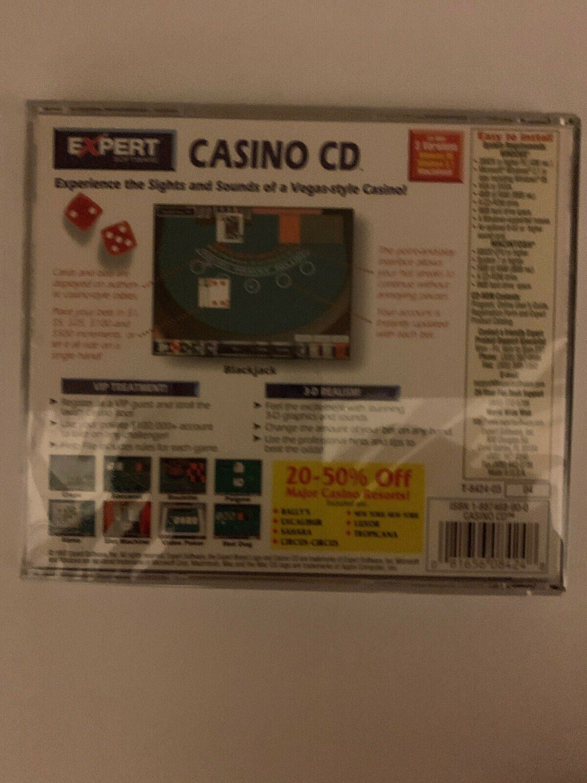 Casino CD (1997) PC Windows 95 3.1 Macintosh Vintage Classic Cdrom Game