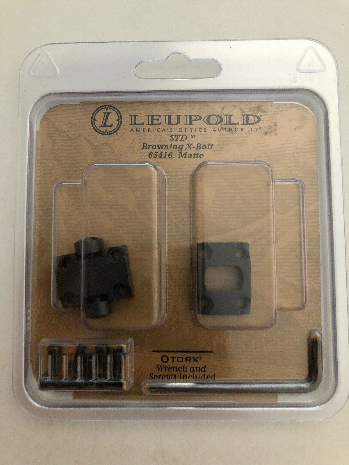 NEW LEUPOLD 2 PIECE BASES STD X-BOLT MATTE - LE65416 Mounting Scopes Torx Screws
