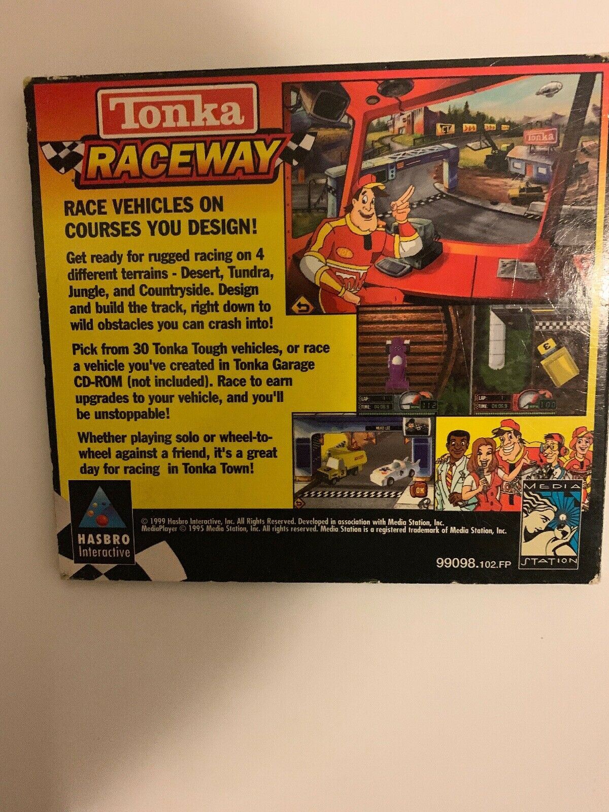 Tonka Raceway (1999) PC Cdrom Vintage Game FREE AU POST