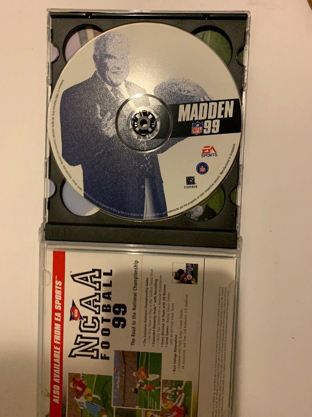Madden 99 (1998) PC Cdrom EA Sports NFL Vintage Game For Windows