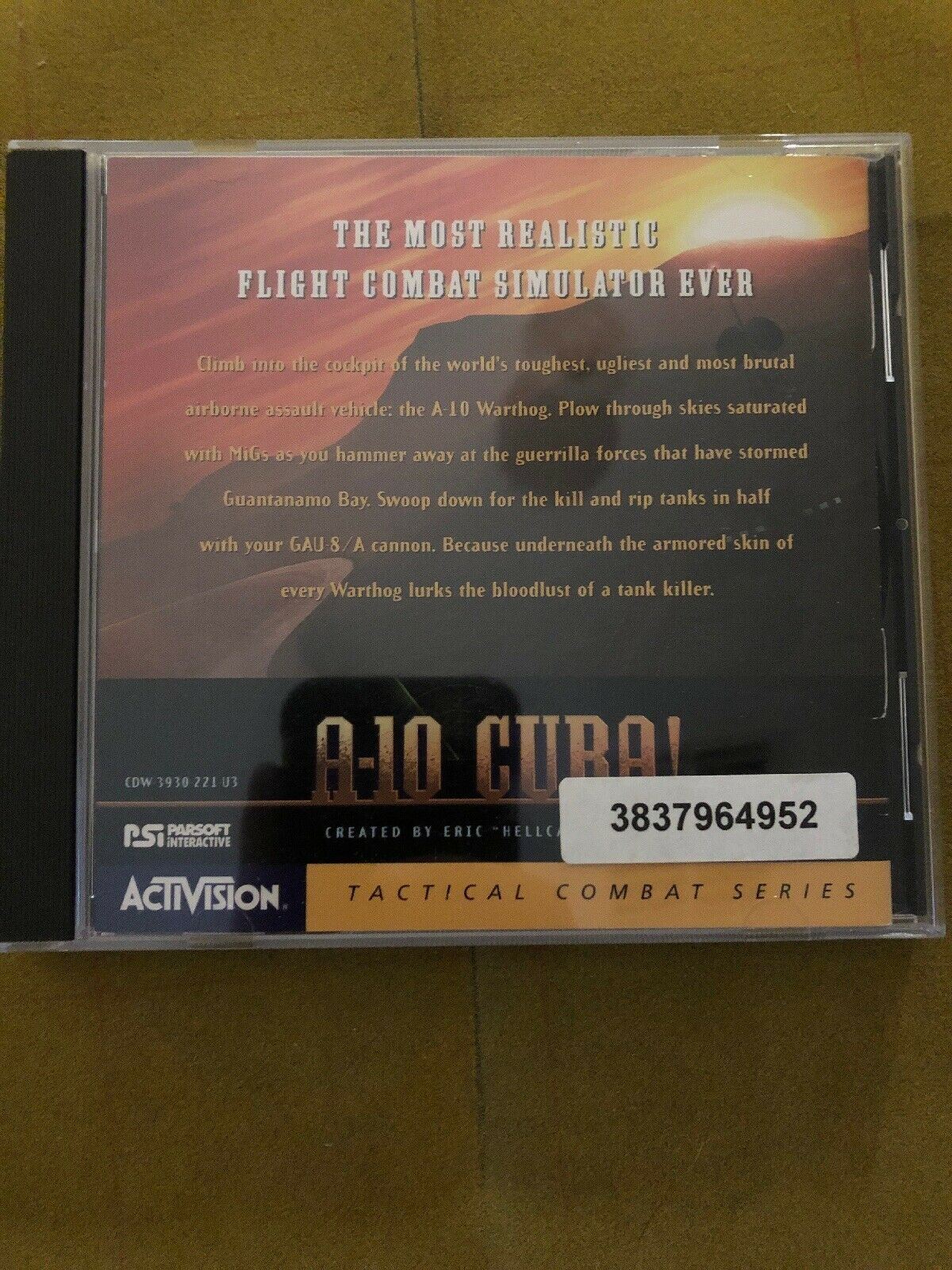 A-10 Cuba! (1996) Activision PC CD-ROM Flight Combat Simulation Game