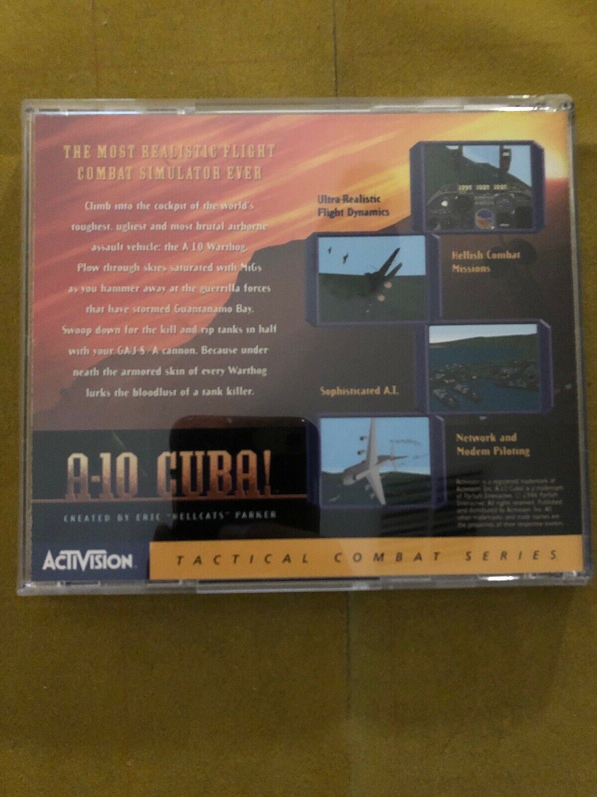 A-10 Cuba! (1996) Activision PC CD-ROM Flight Combat Simulation Game