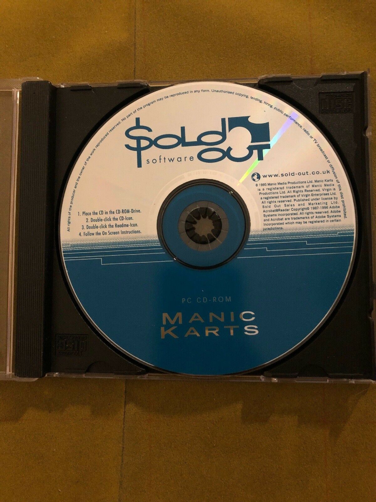 Manic Karts (1995) for PC Windows Vintage Classic Driving Game