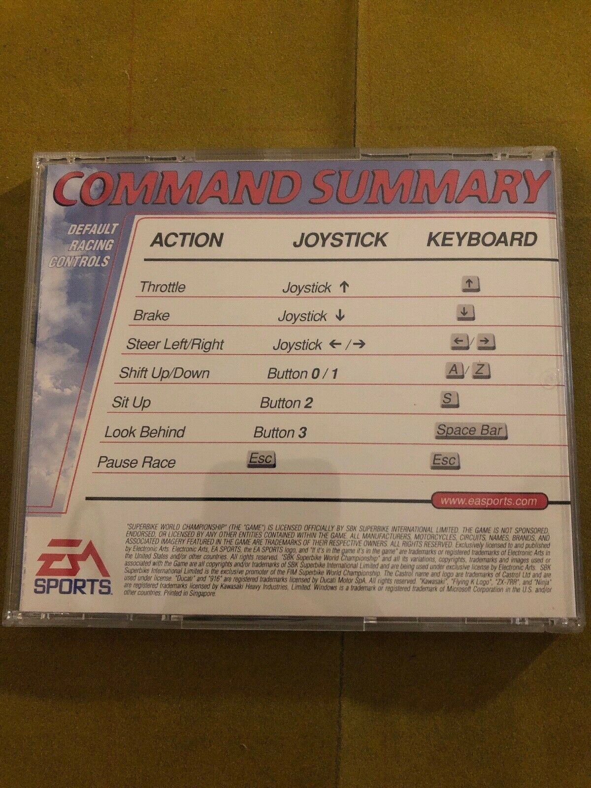 Superbike World Championship - PC Windows Game 1999 CD EA Sports Vintage