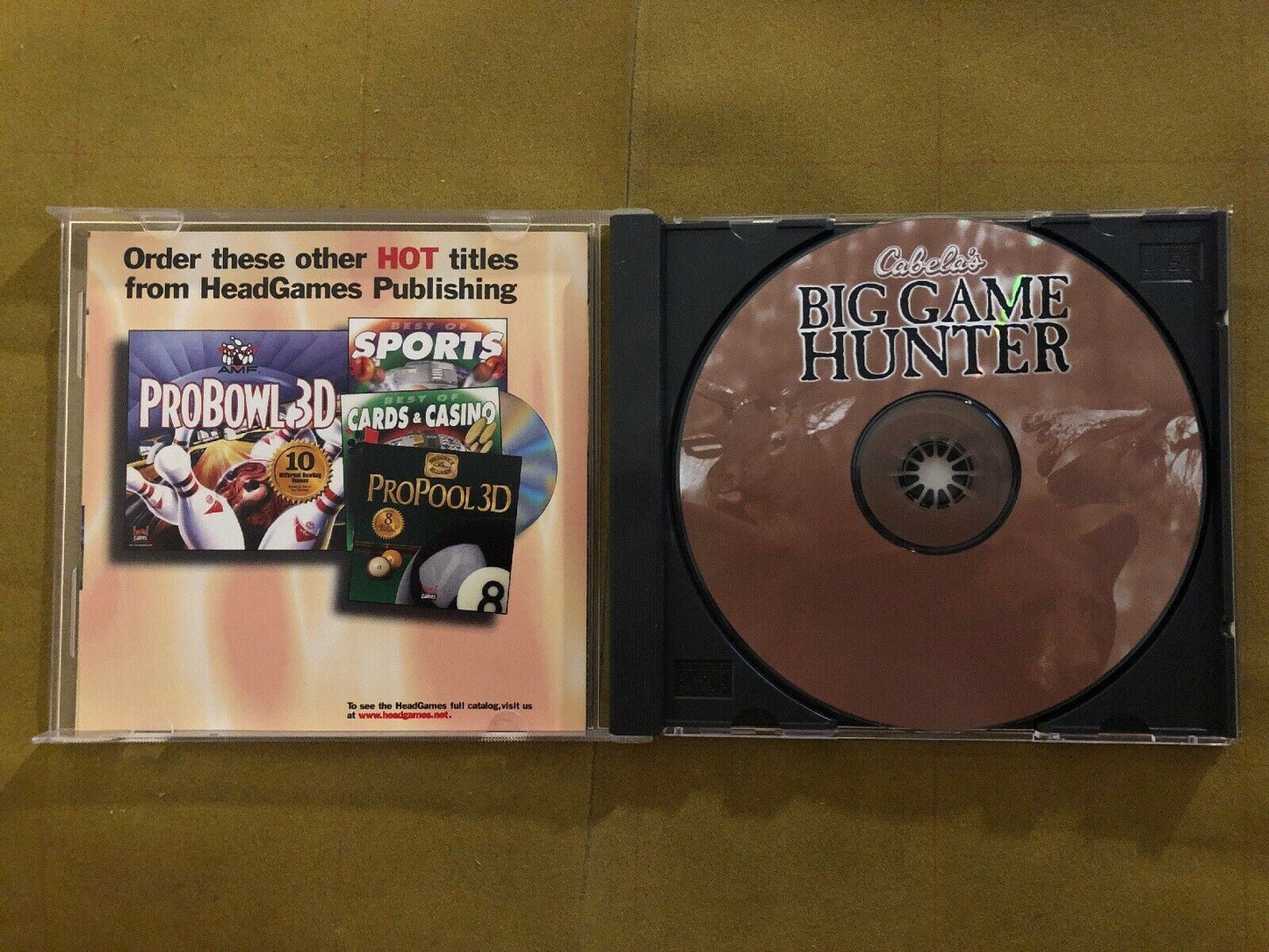 Cabelas Big Game Hunter PC Windows 95 1998 Vintage Sports Hunting Game