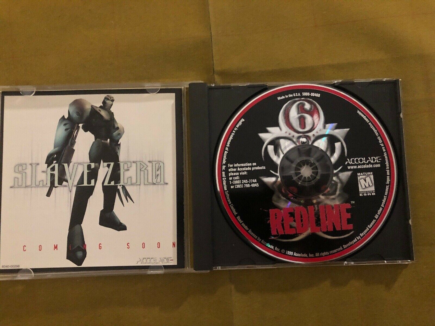 Redline PC Game Arcade Vintage Shooter CD-ROM 1999 Accolade Criterion Software