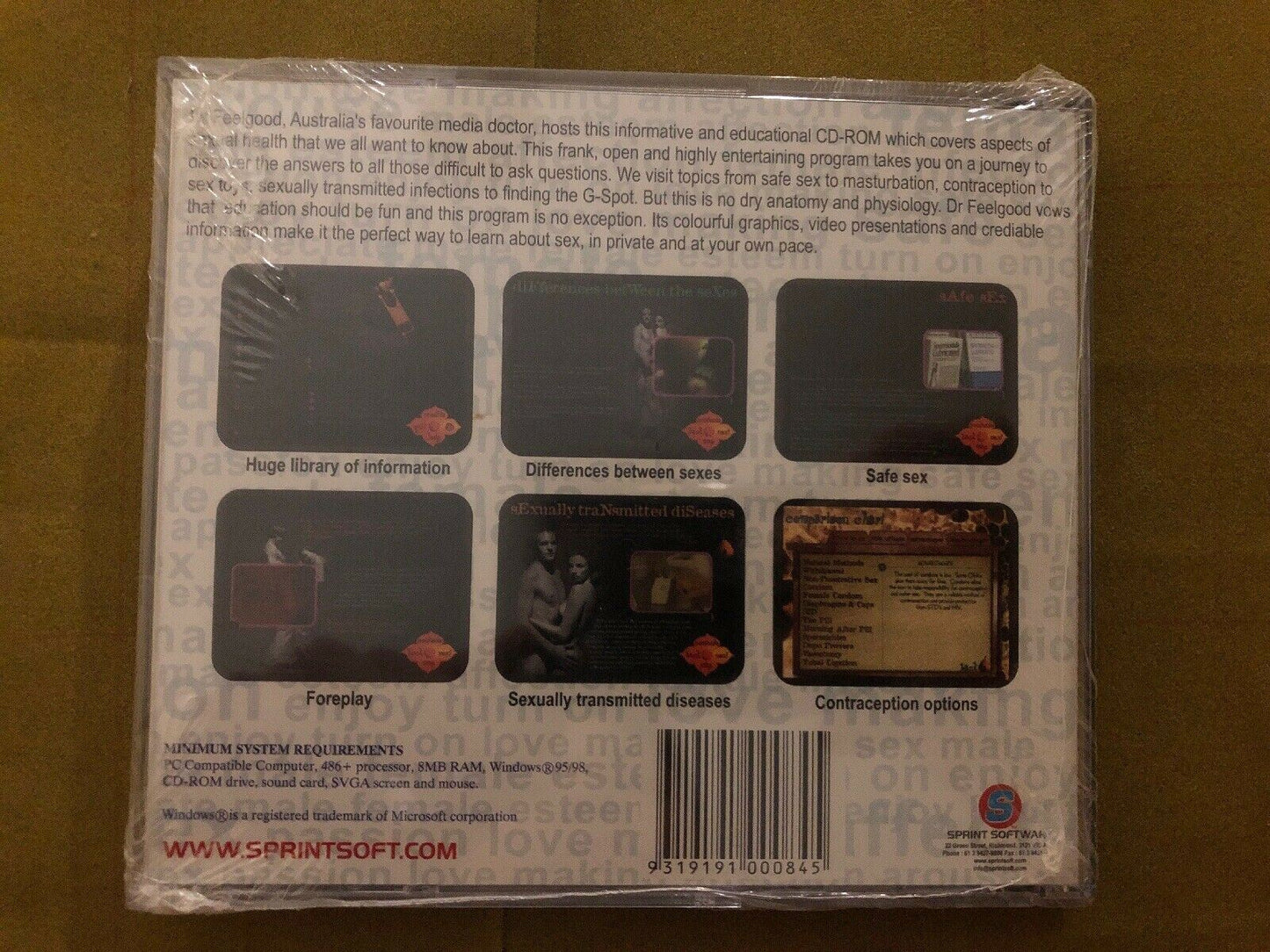 *New Sealed* RARE! Dr Feelgood Radio Hosts PC CD-ROM Relationship Advice