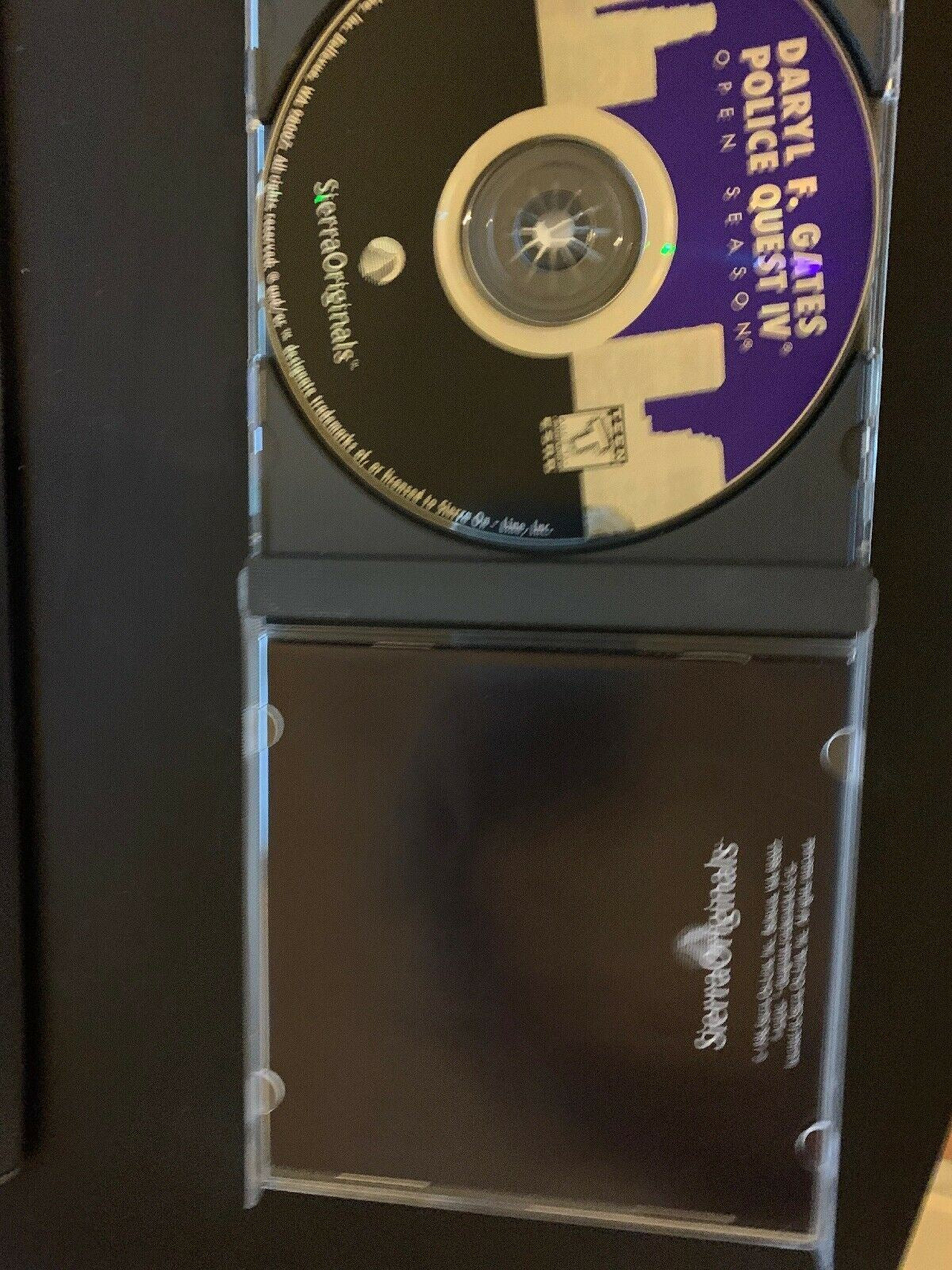 Police Quest IV: Open Season 1996 PC Cdrom /w Manual WIN DOS - Rare Game!