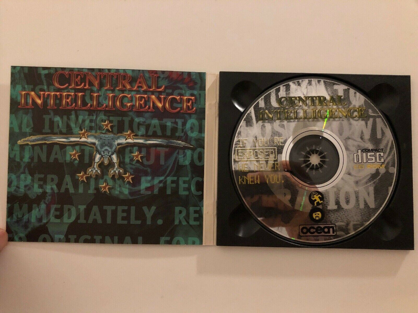 **RARE** Central Intelligence PC 1994 CD-ROM OCEAN Strategy Espionage DOS Game