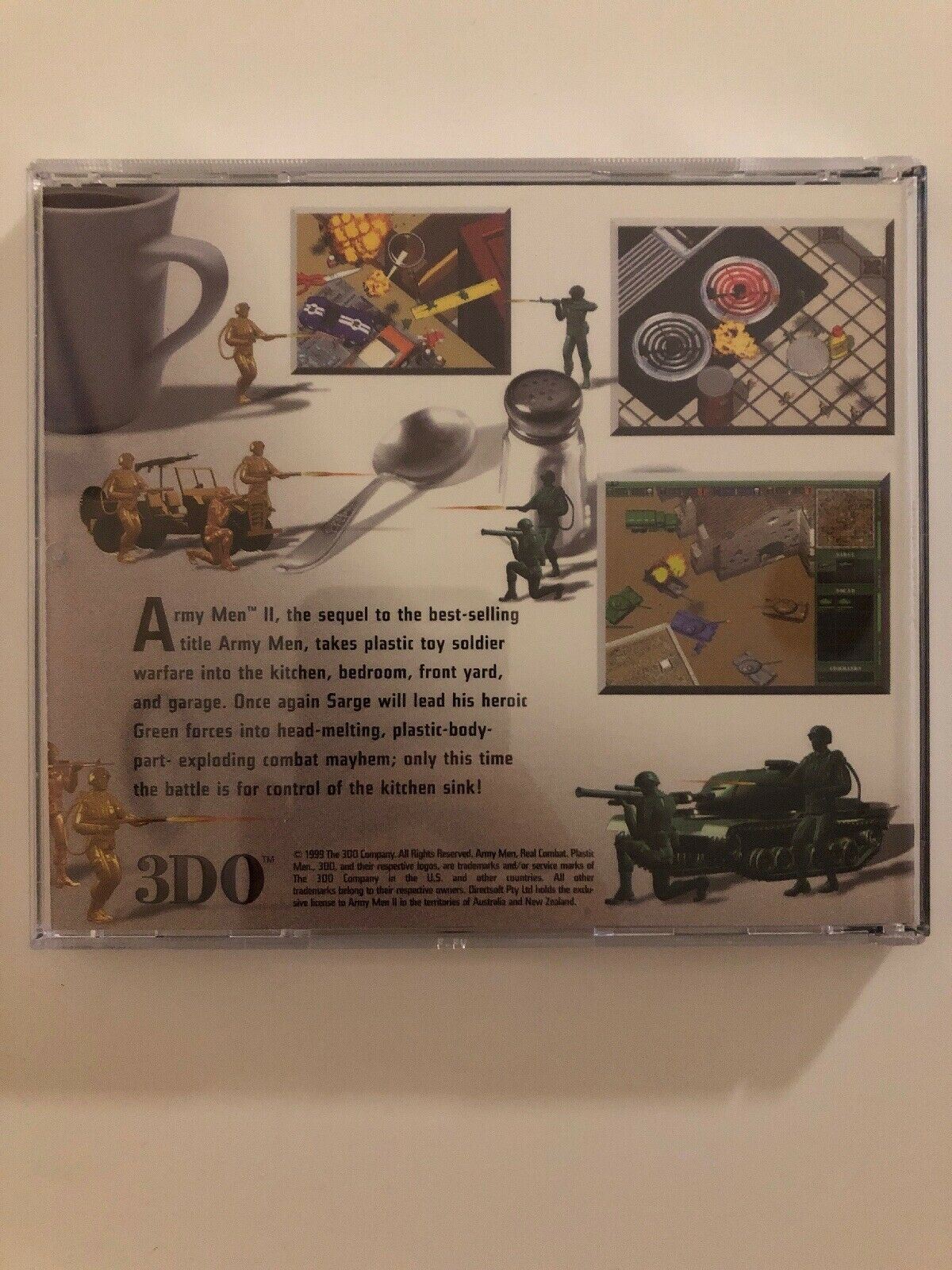 Army Men II 1999 CD-ROM 3DO DirectSoft Arcade Action Vintage Game