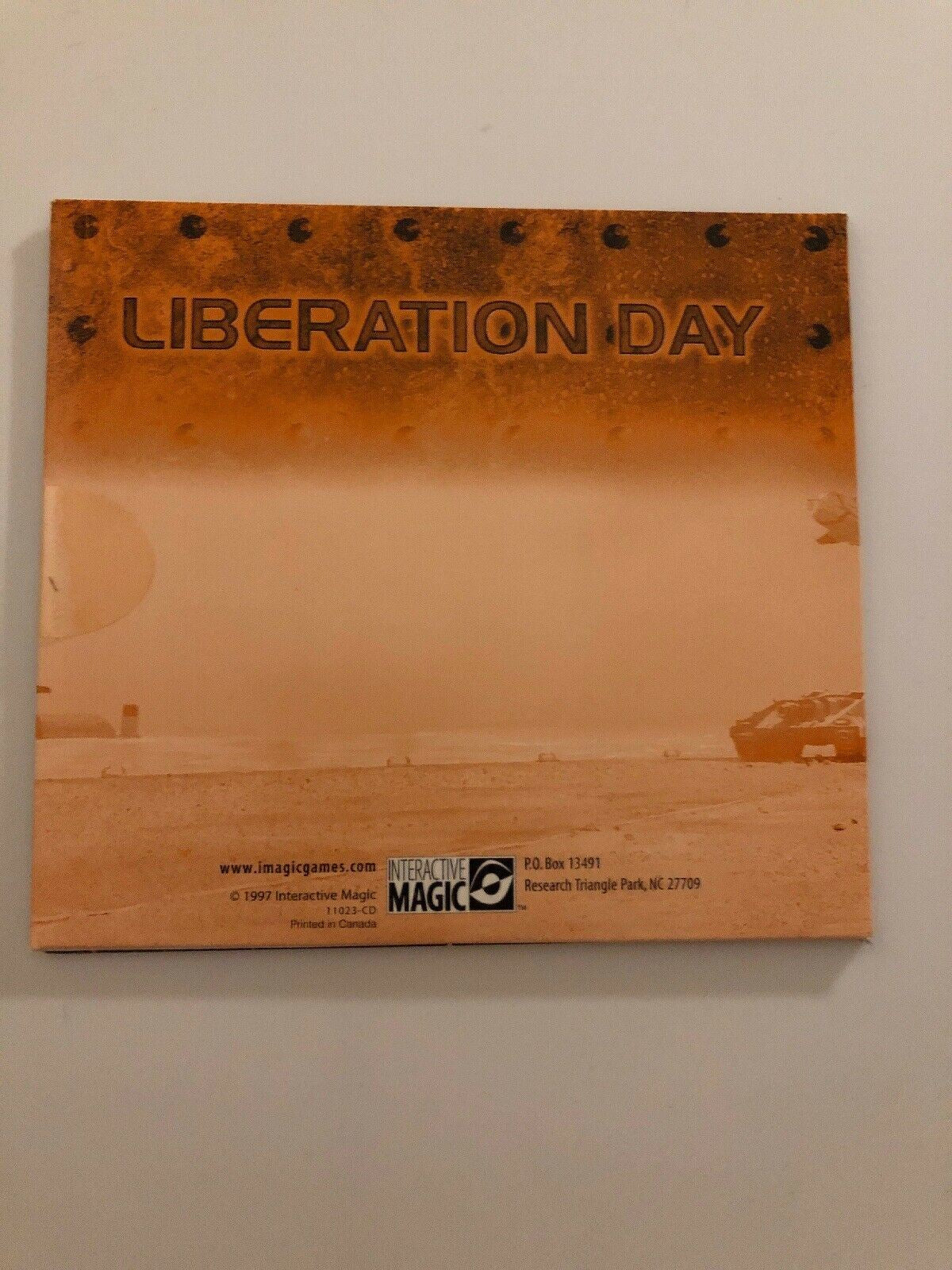 Liberation Day PC 1997 CD-ROM Game Vintage Windows Turned Base Strategy game
