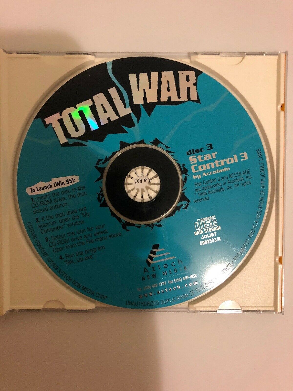 Star Control 3 1996 PC CD-ROM Game Accolade Windows DOS Strategy Game