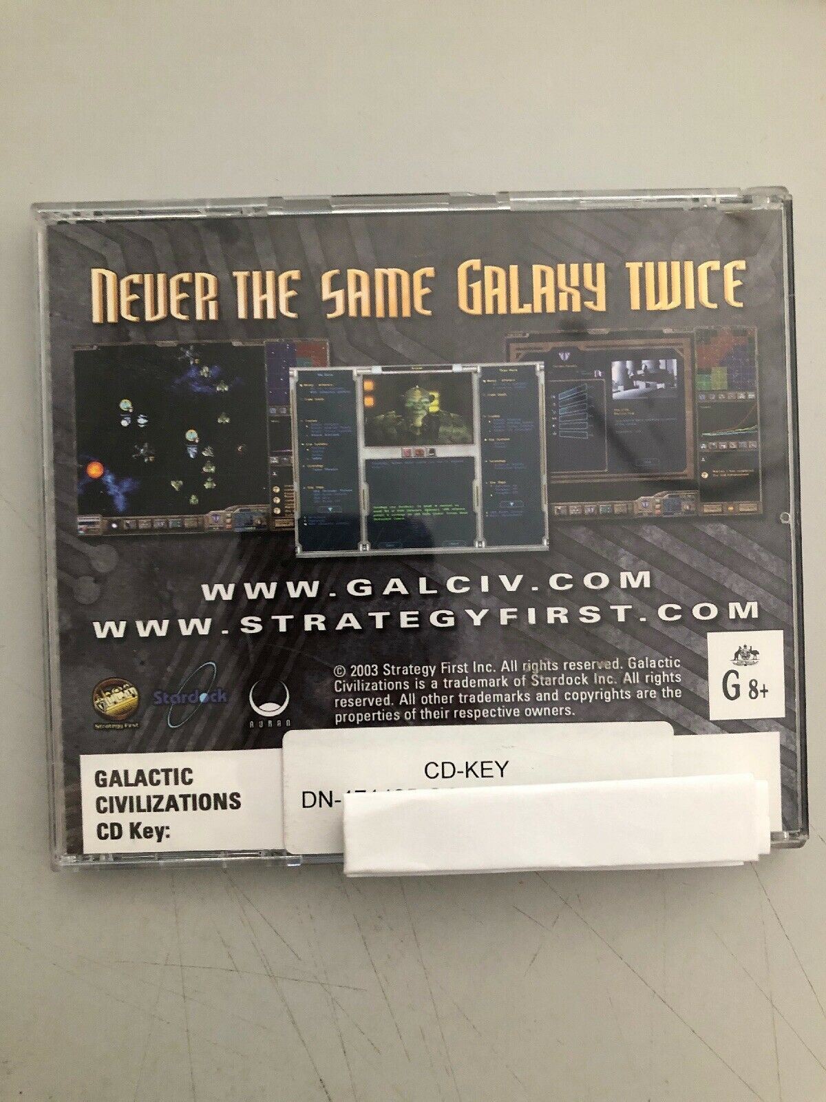Galactic Civilizations (PC: Windows, 2003) CD-ROM FREE POST!