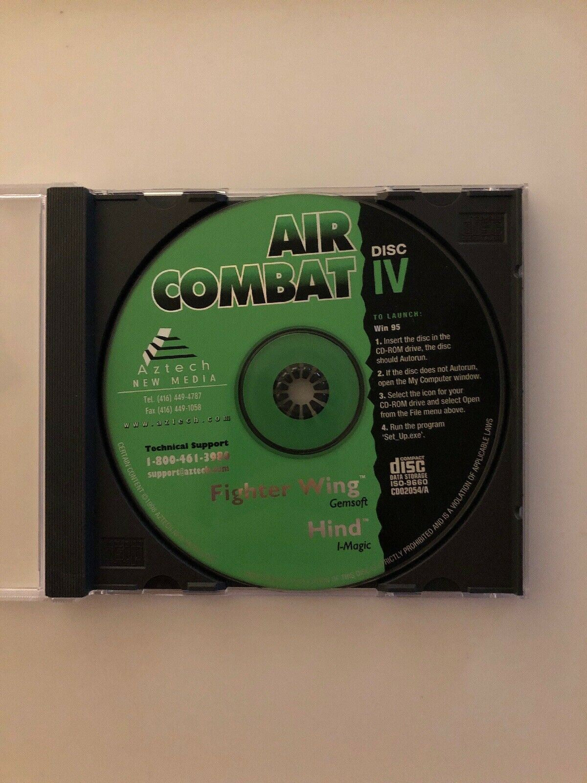 Fighter Wing & Hind PC CD-ROM 2 Games Flight Combat Simulation DOS Game