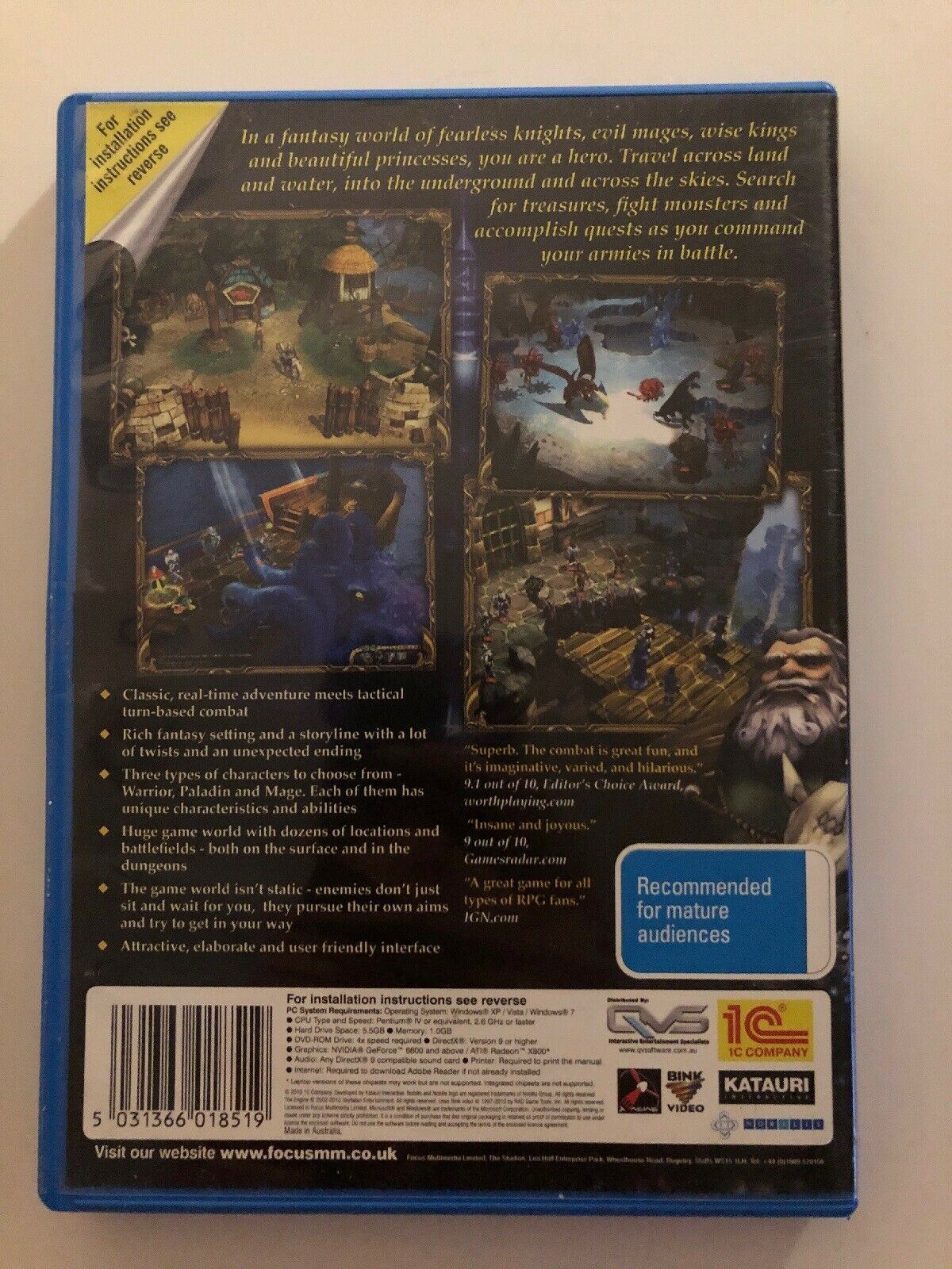 King's Bounty: The Legend - PC Tactical Role Playing Strategy Windows GAME