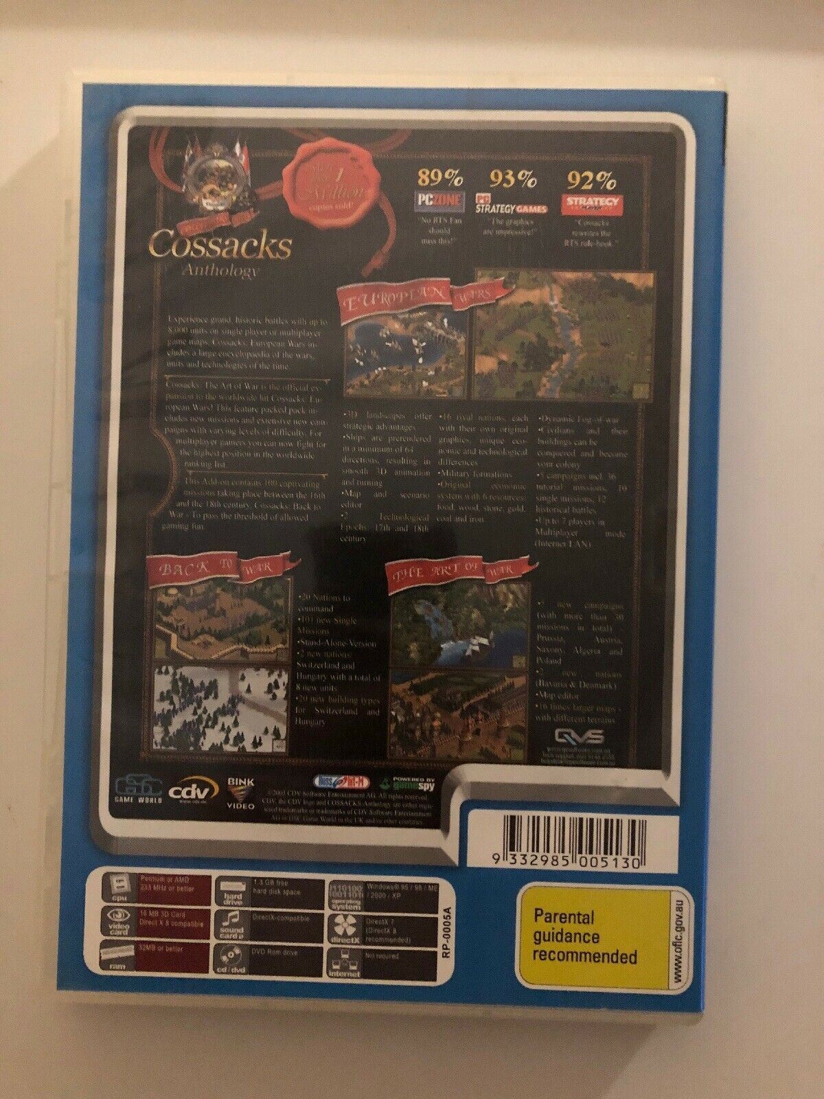 Cossacks Anthology PC Game Windows XP Vista 7 8 10 Real-Time Strategy Game!