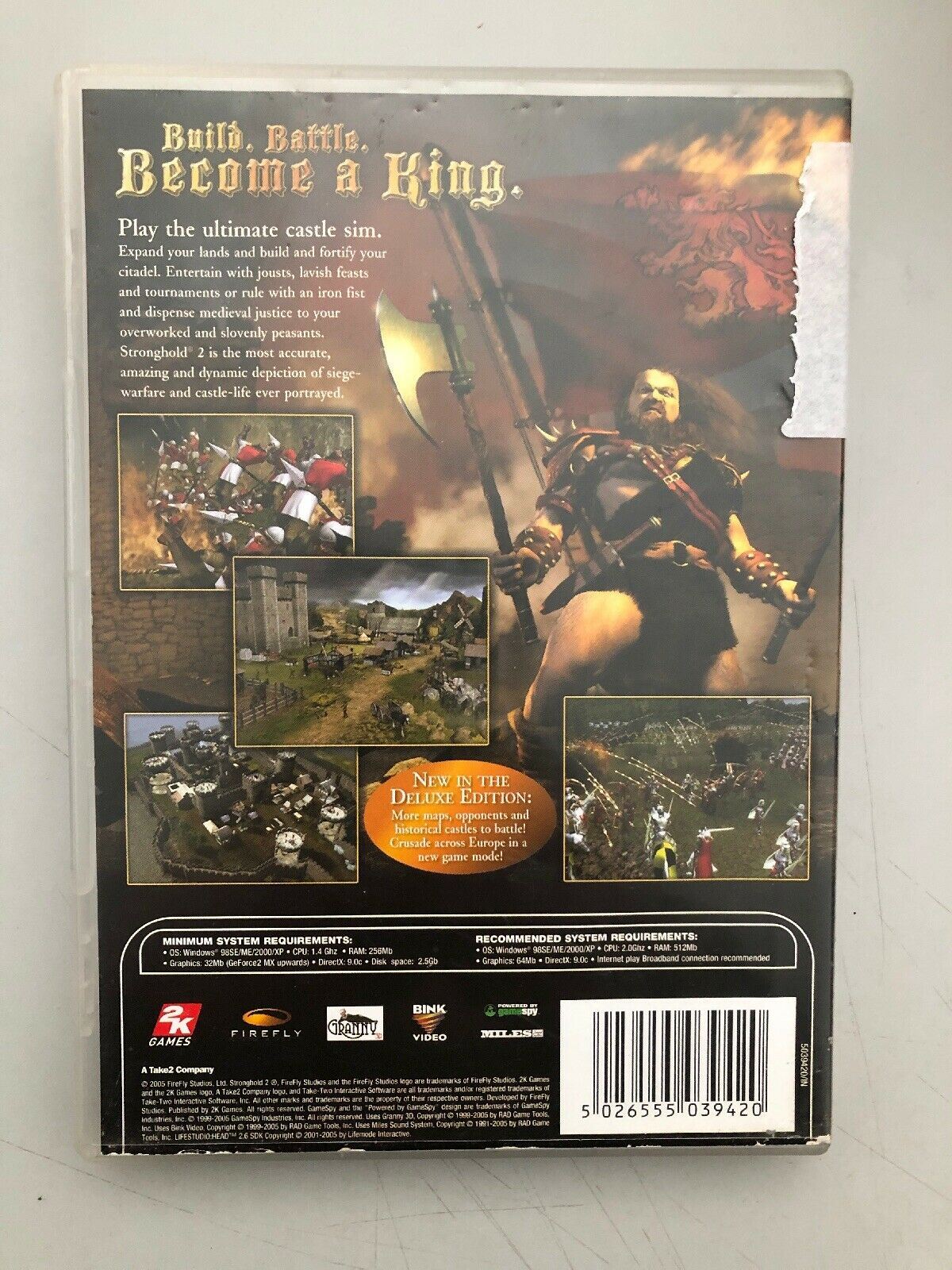 Stronghold 2 Deluxe PC DVD - Castle Life/Buidling Strategy GAME