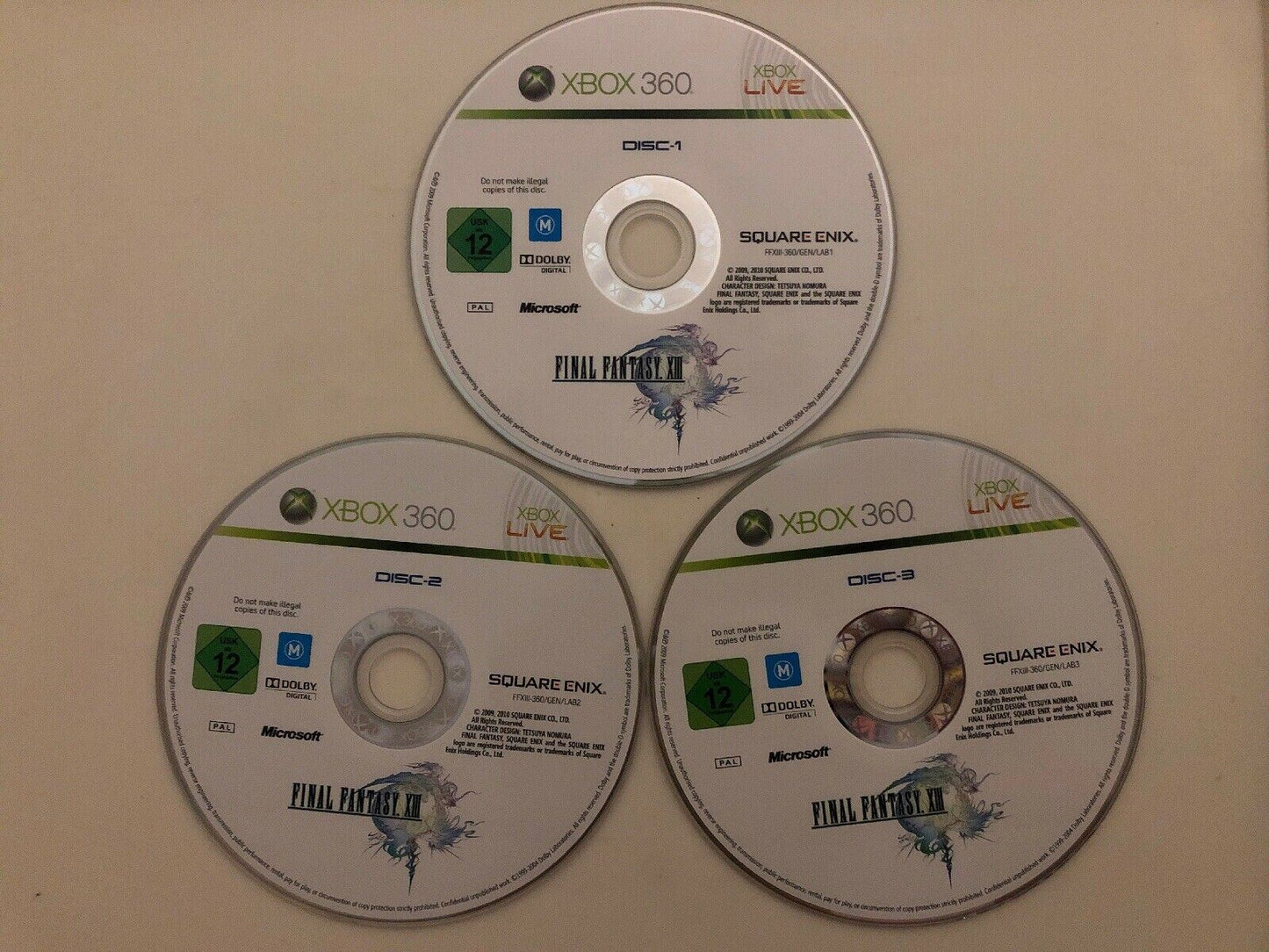 Final Fantasy XIII 13 (Microsoft Xbox 360, 2009) Square RPG PAL Game