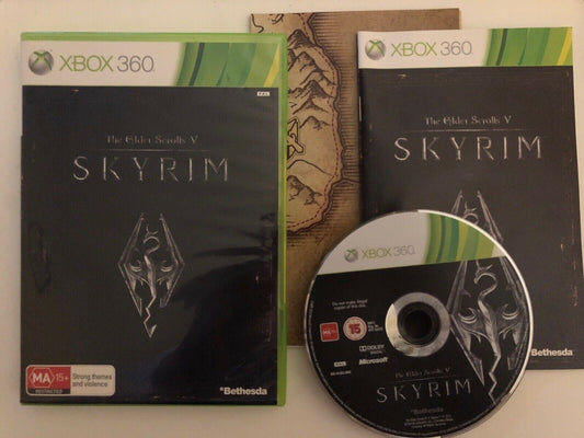 The Elder Scrolls V - Skyrim (Microsoft Xbox 360, 2011) PAL with Manual
