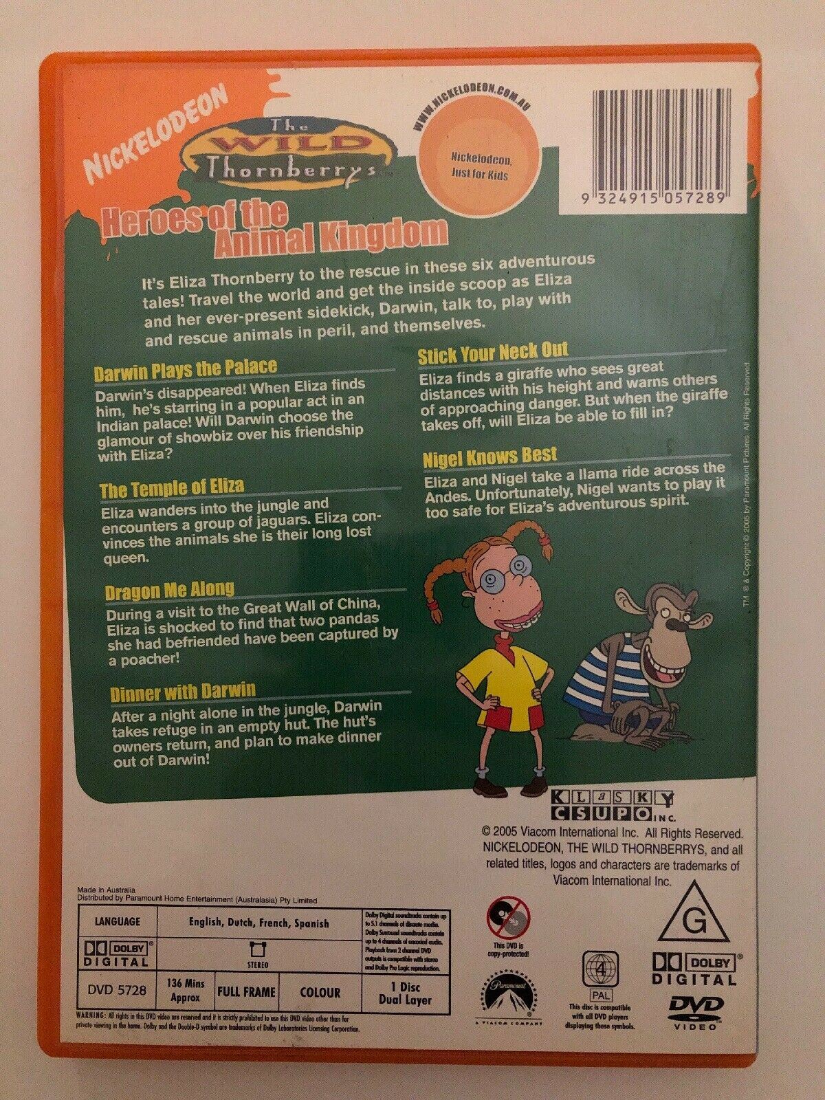 Wild Thornberry's - Heroes Of The Animal Kingdom (DVD) 6 Epic Adventures