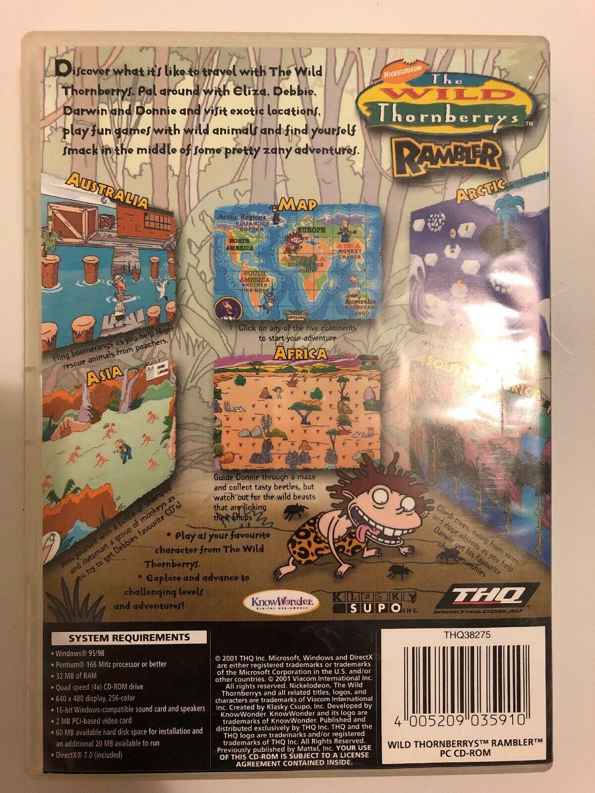 The Wild Thornberrys: Rambler - PC 2001 CD-ROM Adventure Windows THQ Game