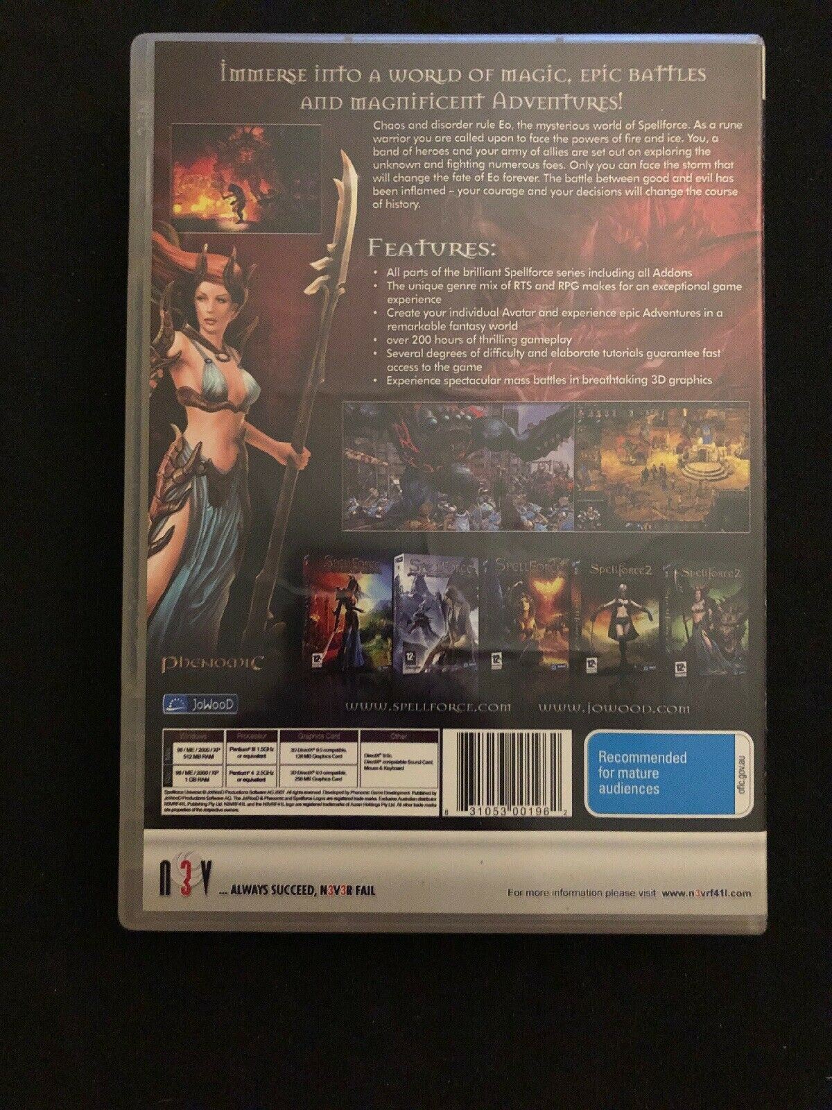 Spellforce Universe PC DVD Game Real Time Strategy RPG Game