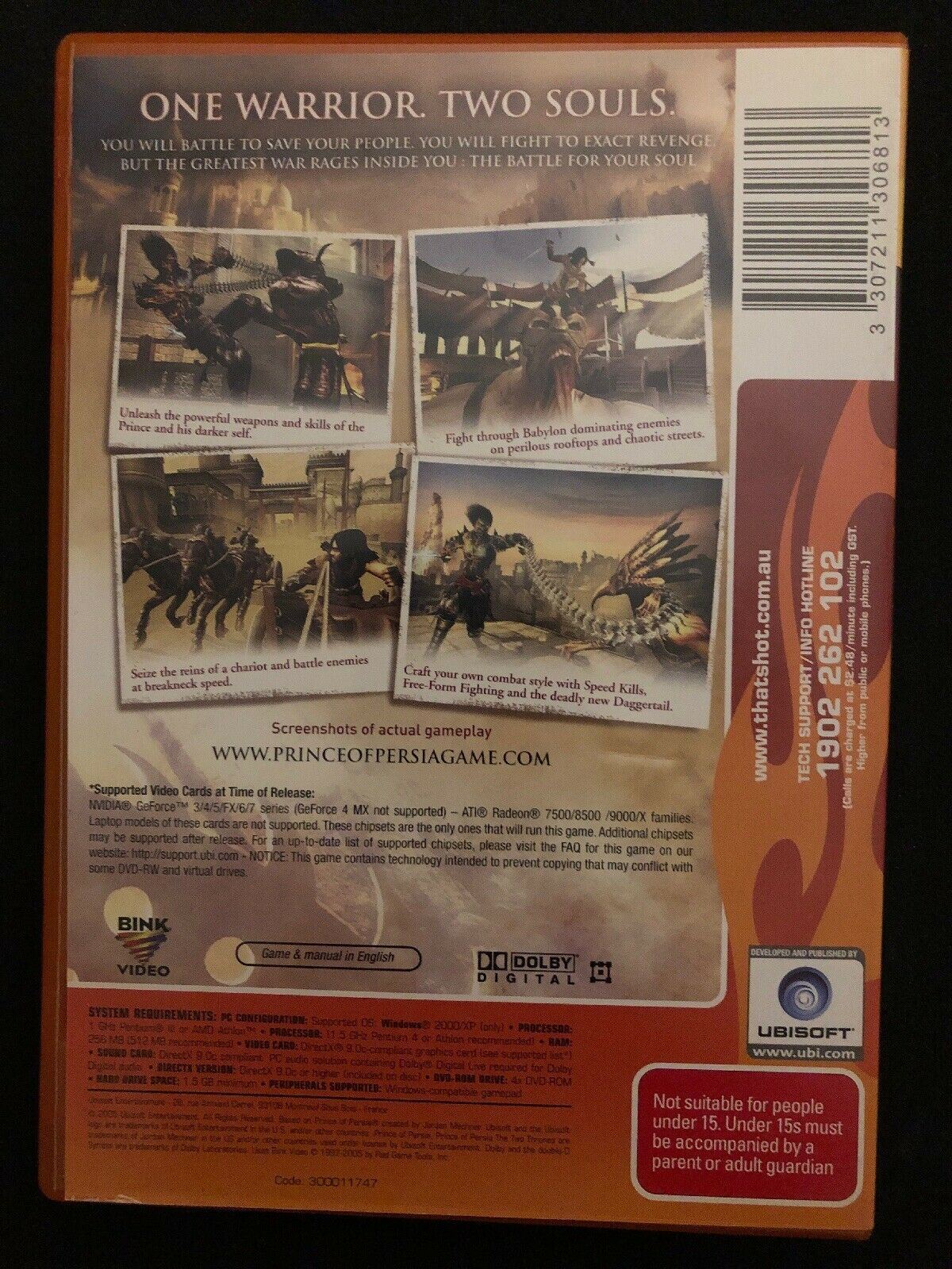 Prince of Persia: The Two Thrones PC DVD Action Adventure Game