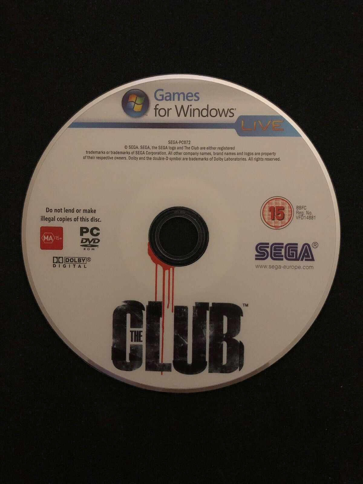 The Club - PC Windows SEGA Action Arcade Game