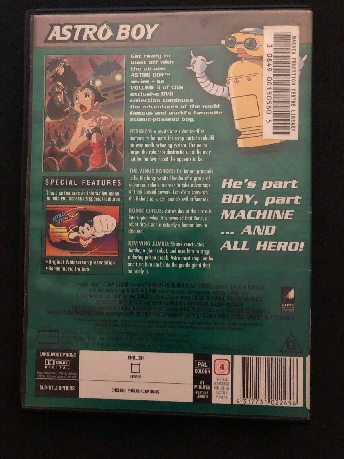 Astro Boy : Season 1 : Vol 3 (DVD, 2004) Region 4