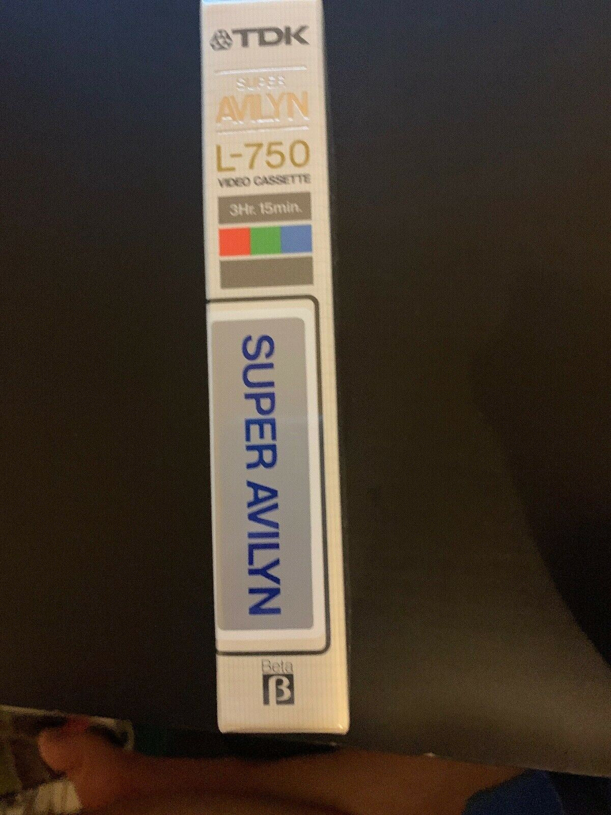 TDK Super Avilyn L-750 Beta Video Cassette *New And Sealed*