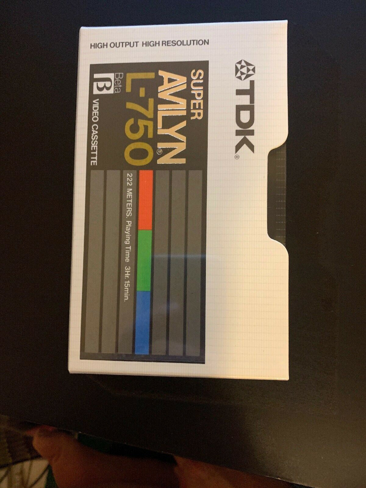 TDK Super Avilyn L-750 Beta Video Cassette *New And Sealed*