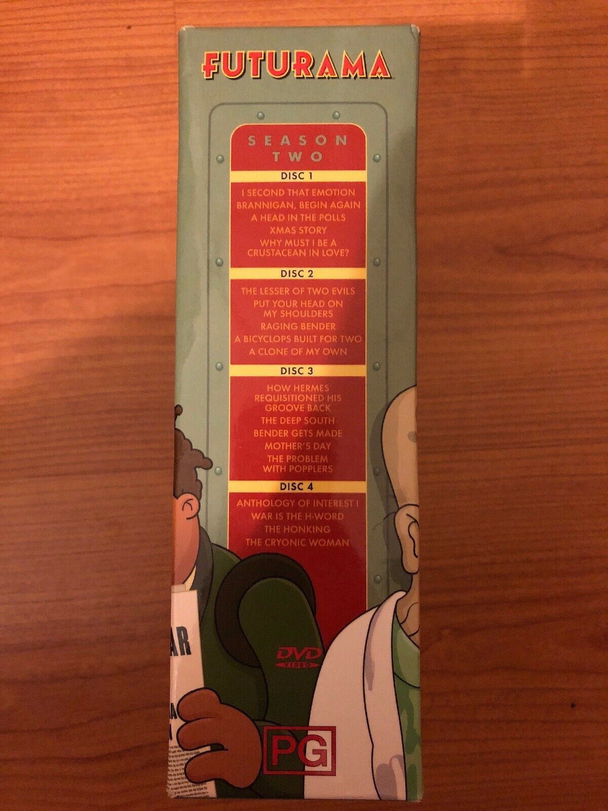 Futurama : Season 2 Complete Box Set (DVD, 2003, 4-Disc Set)